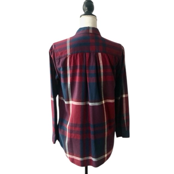 Eddie Bauer Cabincore women’s cozy plaid flannel shirt in 100% cotton Size S - Picture 2 of 2